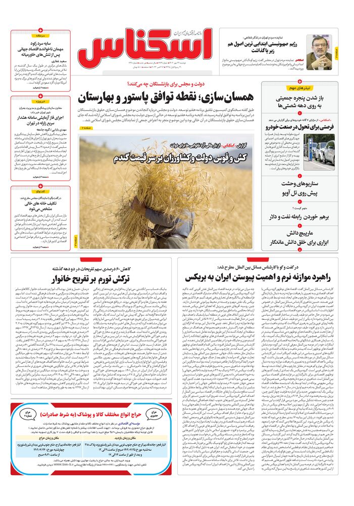 روزنامه اسکناس شماره 1679